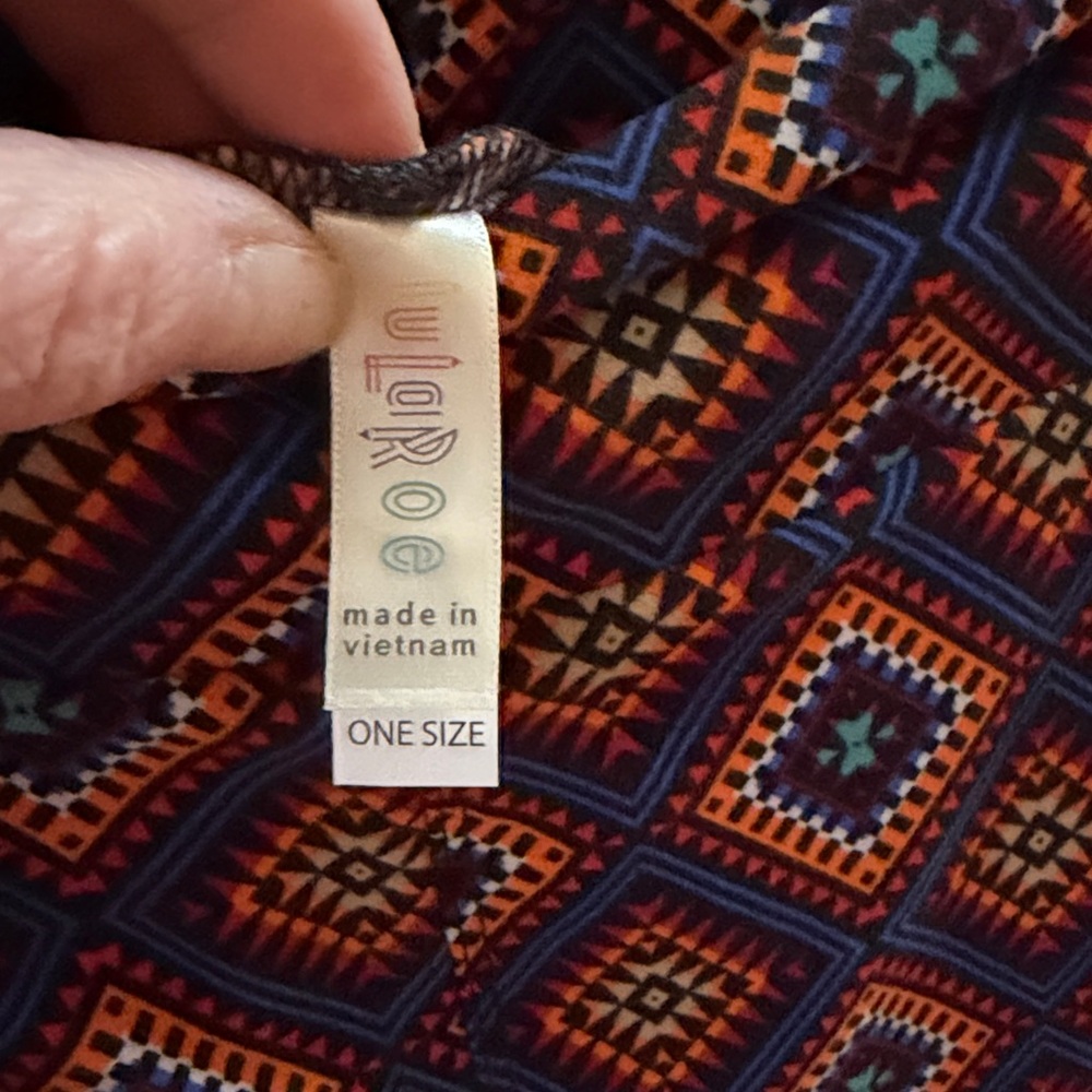 LuLaRoe multi-colored Diamond Pattern leggings - … - image 3